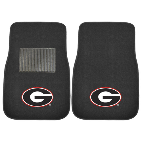 Georgia Bulldogs 2-Piece Embroidered Car Mat Set