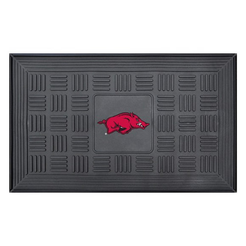 Arkansas Razorbacks Medallion Vinyl Door Mat