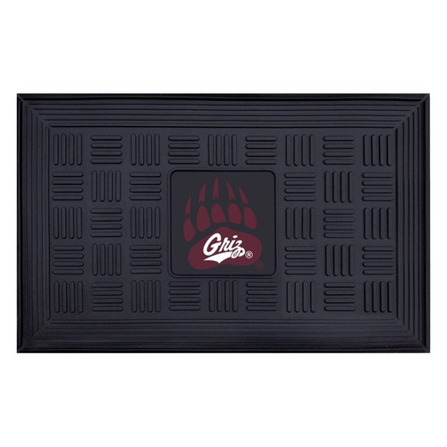 Montana Grizzlies Medallion Vinyl Door Mat