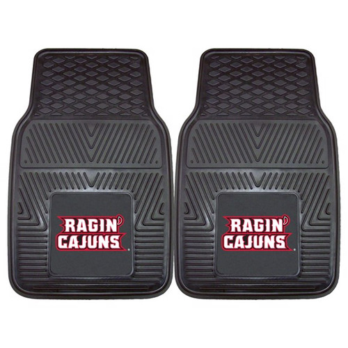 Louisiana Ragin Cajuns 2-piece Heavy Duty Vinyl Car Mat Set