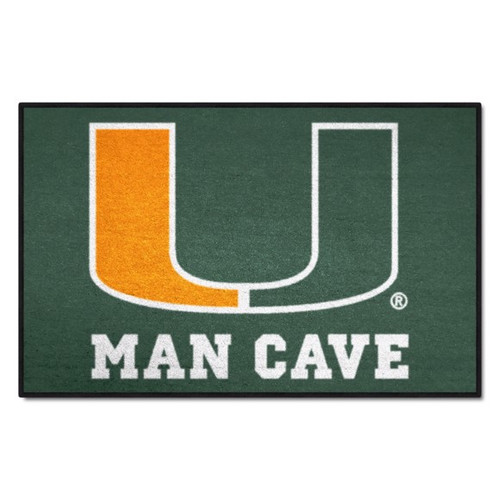 Miami Hurricanes Man Cave Mat