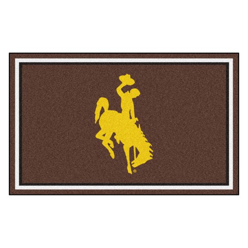 Wyoming Cowboys 4' x 6' Ultra Plush Area Rug