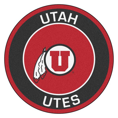 Utah Utes NCAA Round Mat