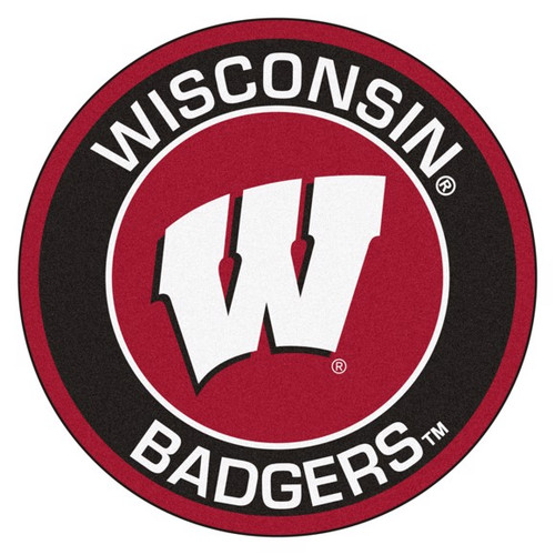 Wisconsin Badgers Round Mat