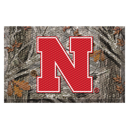 Nebraska Cornhuskers NCAA Camo Scraper Mat