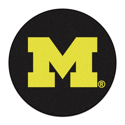 Michigan Wolverines Hockey Puck Mat Michigan Wolverines Hockey Puck Mat