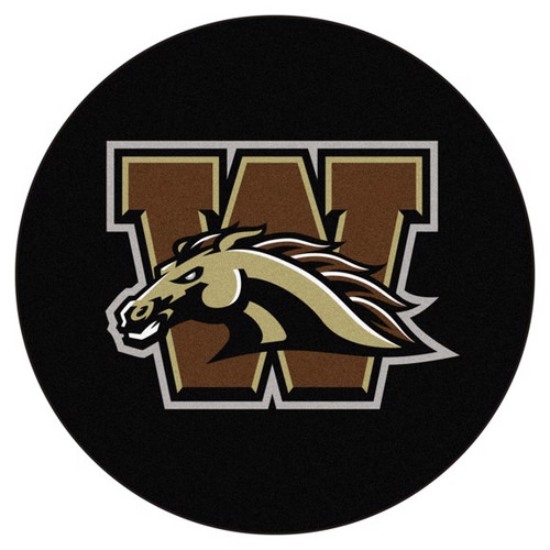 Western Michigan Hockey Puck Mat