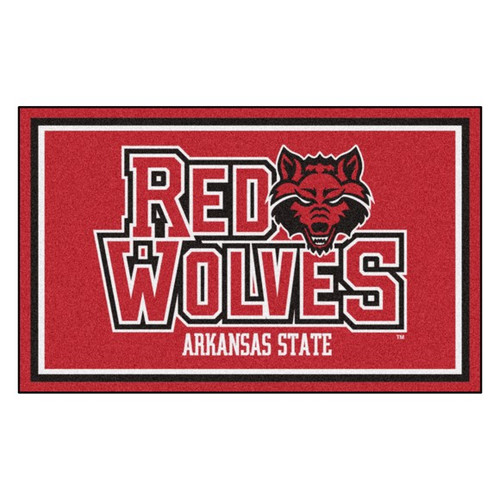 Arkansas State University 4' x 6' Ultra Plush Area Rug