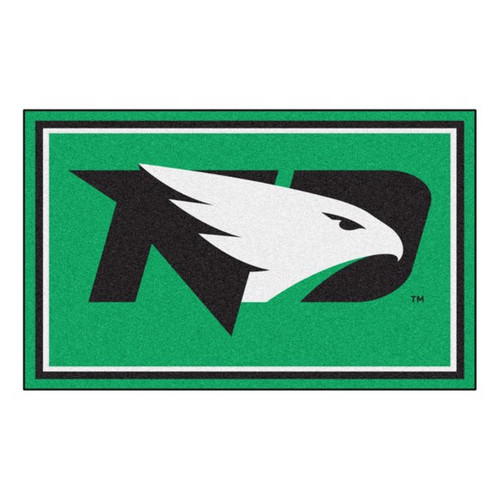 North Dakota Fighting Hawks 4'x6' Ultra Plush Area Rug