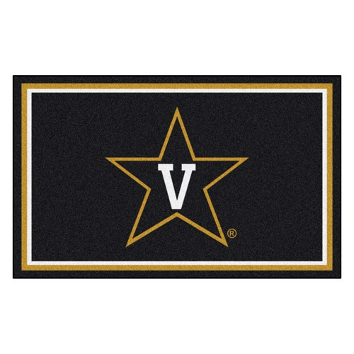 Vanderbilt Commodores 4' x 6' Ultra Plush Area Rug