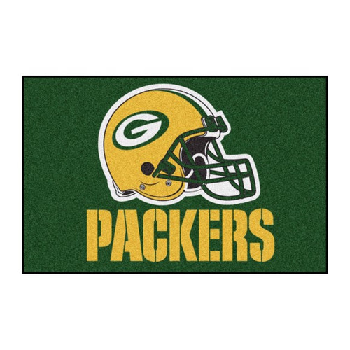 Green Bay Packers Mat - Helmet Logo