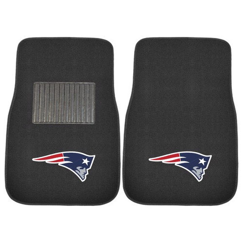 New England Patriots 2-piece Embroidered Car Mat Set