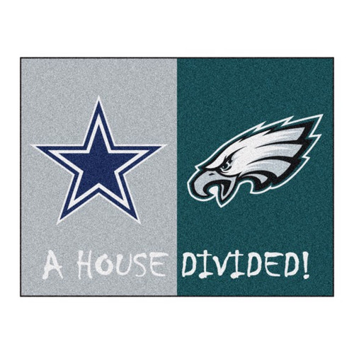 Dallas Cowboys - Philadelphia Eagles House Divided Rug