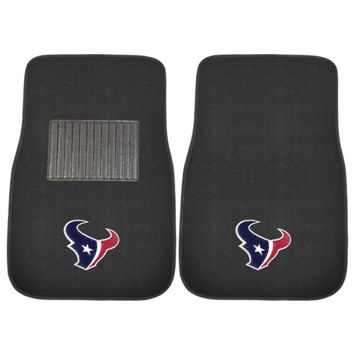 Houston Texans 2-piece Embroidered Car Mat Set