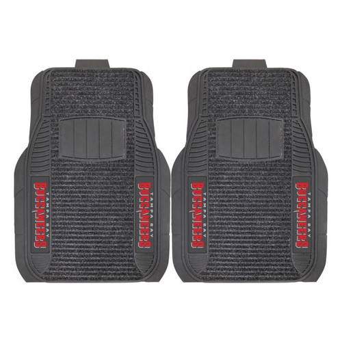 Tampa Bay Buccaneers 2-piece Deluxe Car Mat Set Tampa Bay Buccaneers 2-piece Deluxe Car Mat Set