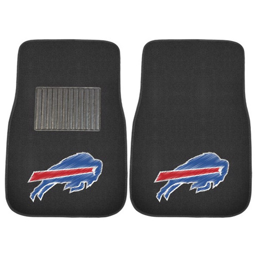 Buffalo Bills 2-piece Embroidered Car Mat Set