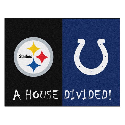 Pittsburgh Steelers - Indianapolis Colts House Divided Mat