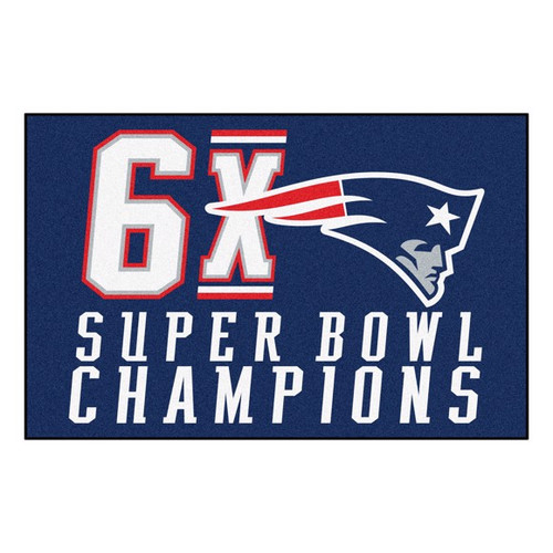 New England Patriots 6X Super Bowl Champs Starter Mat