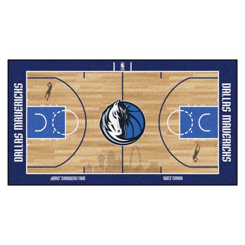 Dallas Mavericks NBA Basketball Court Large Runner