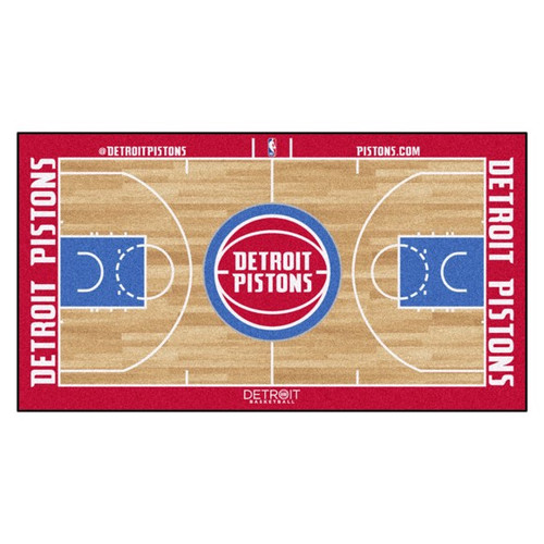 Detroit Pistons NBA Basketball Court Large Runner