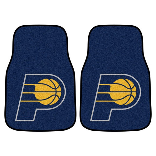 Indiana Pacers 2-pc Carpeted Car Mat Set