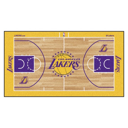 Los Angeles Lakers NBA Basketball Court Large Runner