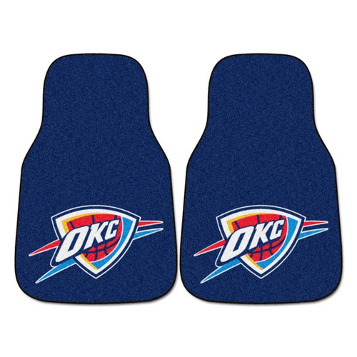 Oklahoma City Thunder 2-pc Carpeted Car Mat Set