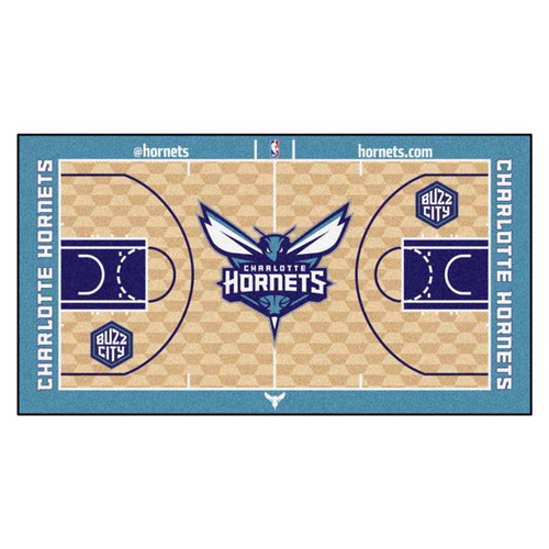 Charlotte Hornets NBA Basketball Court Runner