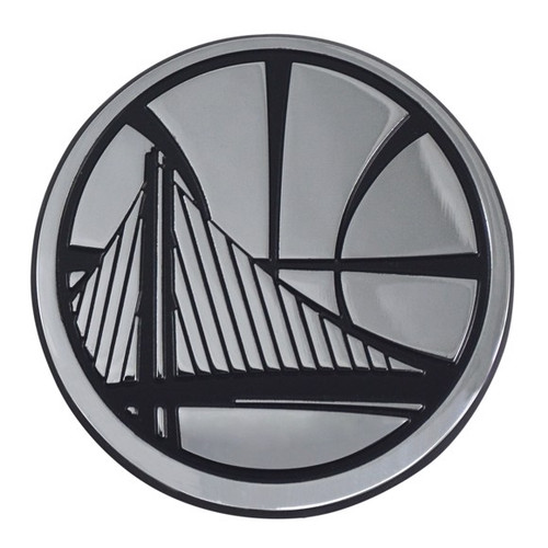 Golden State Warriors Chrome Metal Emblem