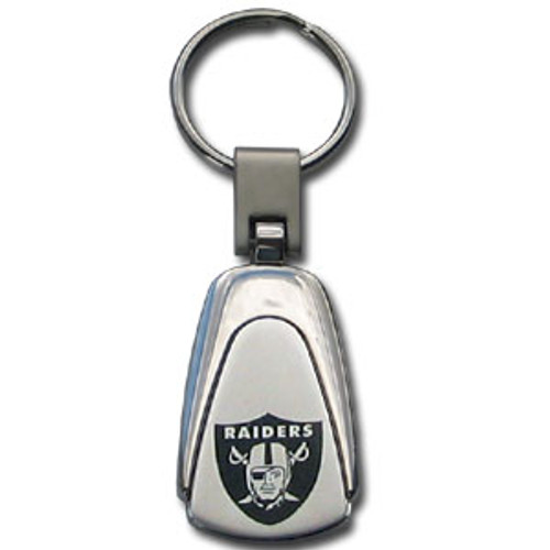 Oakland Raiders NFL Laser Etched Chrome Key Chain