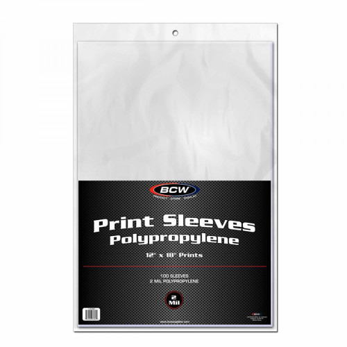 12x18 Print Sleeves – Archival‑Grade Crystal‑Clear Polypropylene (100‑Pack)