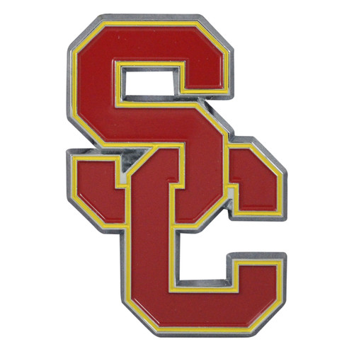 USC Trojans NCAA Color Metal Emblem