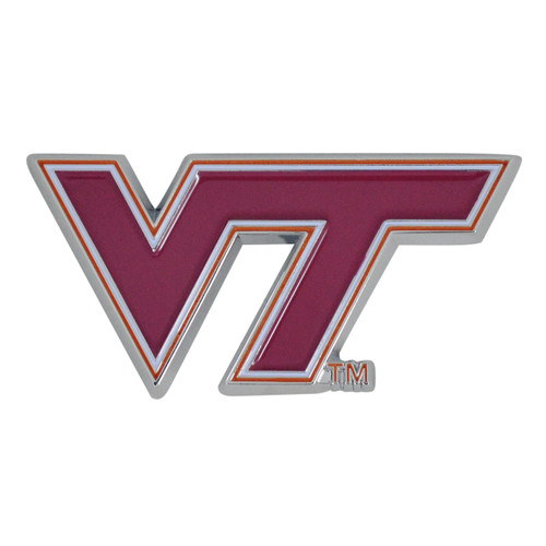 Virginia Tech Hokies Color Metal Emblem