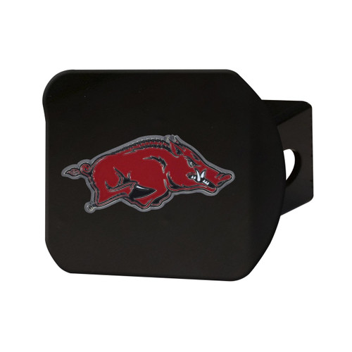 Arkansas Razorbacks Color Hitch Cover Black