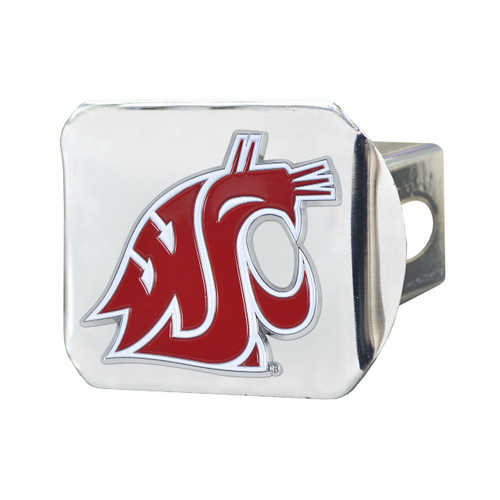 Washington State Cougars Chrome Hitch Cover - Color