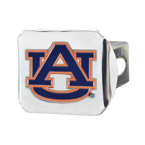 Auburn Tigers Chrome Hitch Cover - Color