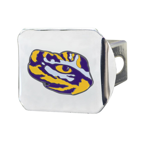 LSU Chrome Hitch Cover - Color 