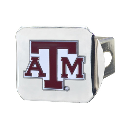 Texas A&M Aggies Chrome Hitch Cover - Color