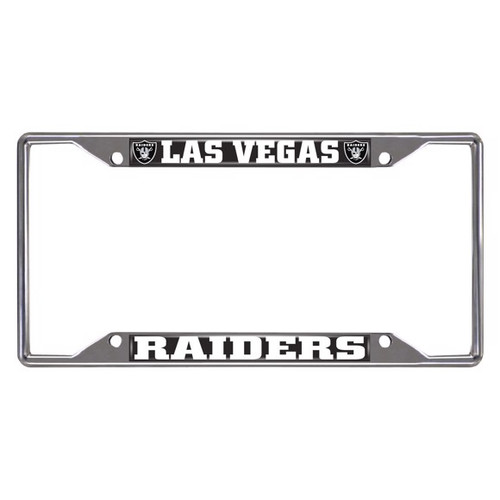 Las Vegas Raiders License Plate Frame Chrome Metal