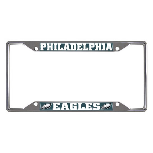 Philadelphia Eagles NFL License Plate Frame Chrome Metal