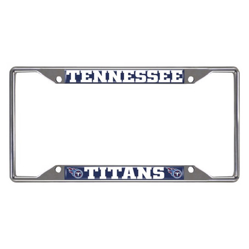 Tennessee Titans License Plate Frame Chrome Metal