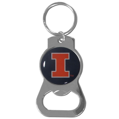 Illinois Fighting Illini Bottle Opener Key Chain