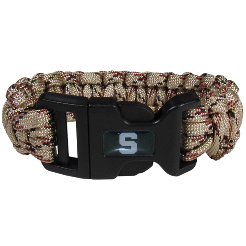 Michigan State Spartans Survivor Bracelet Camo TN