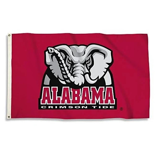 Alabama Crimson Tide NCAA Elephant Logo Flag