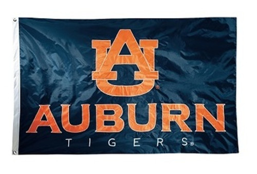 Auburn Tigers 2-sided Nylon Applique 3 Ft x 5 Ft Flag