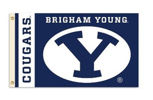 BYU Cougars NCAA Logo Flag