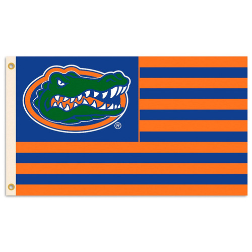 Florida Gators NCAA American Stripes Flag