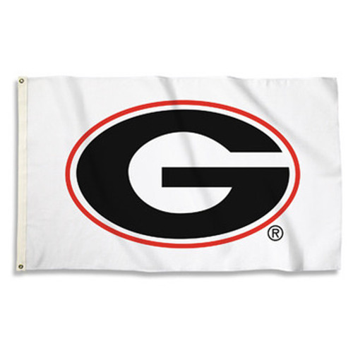 Georgia Bulldogs 3 Ft X 5 Ft Flag White