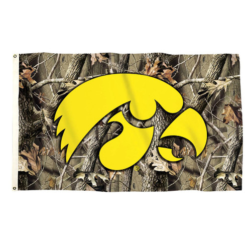 Iowa Hawkeyes NCAA 3' x 5' Realtree Camo Flag