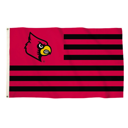 Louisville Cardinals NCAA American Stripes Flag